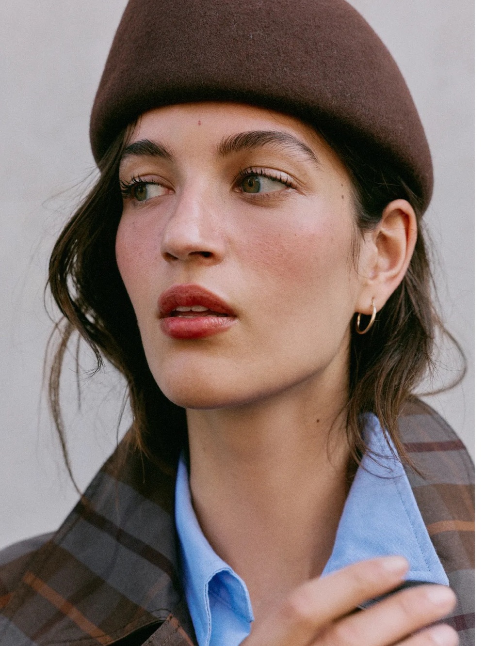 ZARA 100% WOOL PLAIN PILLBOX HAT